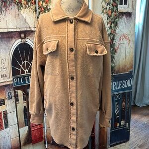 Free People Ruby Jacket,Camel, Size Small